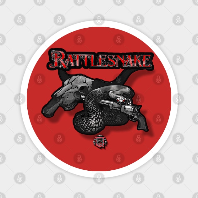 rattlesnake alt design Magnet by J. Augustus